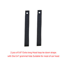 Load image into Gallery viewer, Alfa Gear Hood and Trunk Tie Down Strap Kits 4pcs/Set Black
