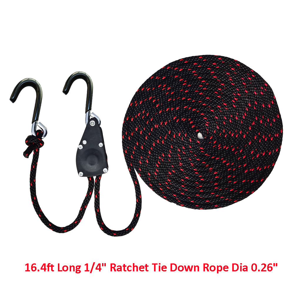 Alfa Gear 1/4 Ratchet Tie Down Ropes for Kayak and Canoe Bow and Ster –  ALFA GEAR PRODUCTS