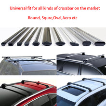 Load image into Gallery viewer, Alfa Gear No Color Fading Fabric Areo Car Roof Rack Pads When Hauling Kayak/Canoe/Surf Board/SUP/Snow Board Ski Board/Knee Board Size 17&quot; X13.4X0.8 4 pcs/Set with Hood Loop and Trunk Loop Straps

