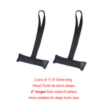 Load image into Gallery viewer, Alfa Gear Hood and Trunk Tie Down Strap Kits 4pcs/Set Black
